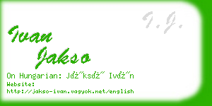 ivan jakso business card